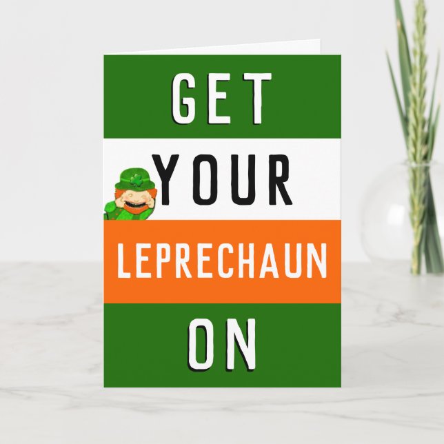 Tarjeta Feliz Día de San Patricio (Anverso)