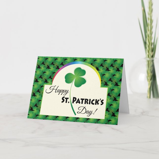 Tarjeta Feliz Día de San Patricio (Anverso)