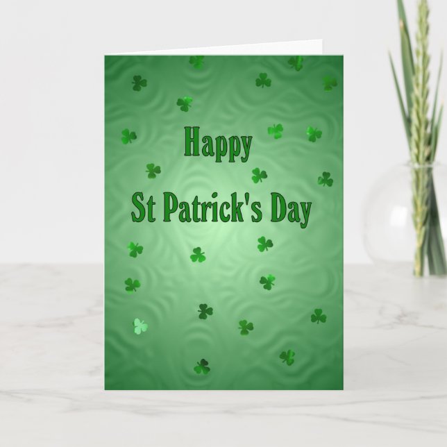 Tarjeta Feliz Día de San Patricio (Anverso)