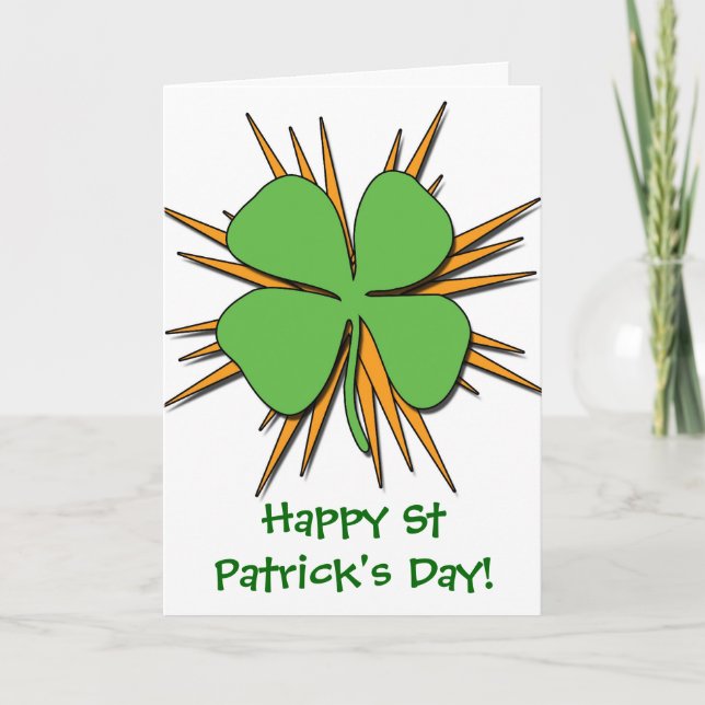 Tarjeta ¡Feliz Día de San Patricio! (Anverso)