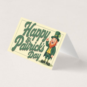 Tarjeta Feliz día de San Patricio adorable duende