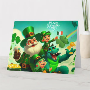 Tarjeta Feliz día de San Patricio colorido