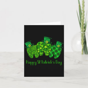 Tarjeta Feliz día de San Patricio Dental Diente Instantáne