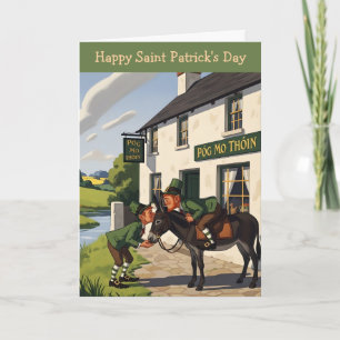 Tarjeta Feliz Día de San Patricio Divertido