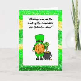 Tarjeta Feliz día de San Patricio | Duende lindo