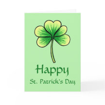 Feliz Día de San Patricio, Green Shamrock Greeting