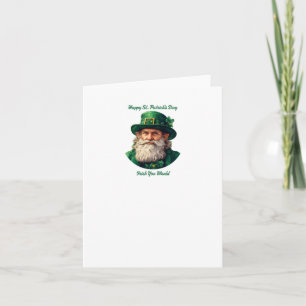 Tarjeta Feliz día de San Patricio...irlandés te pegaría un