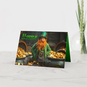 Tarjeta Feliz Día de San Patricio, Leprechaun HGC06