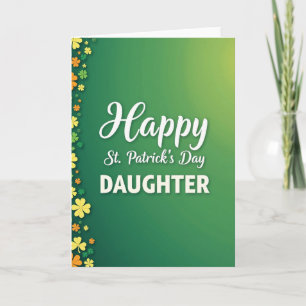 Tarjeta Feliz Día de San Patricio para Hija
