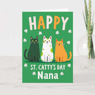 Tarjeta Feliz Día de San Patricio para Nana con Ga