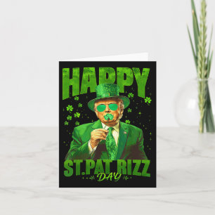 Tarjeta Feliz Día de San Patricio Rizz Gracioso Día de San