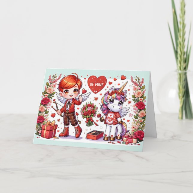 Tarjeta Feliz Día de San Valentín (Anverso)