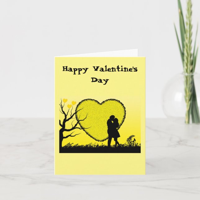 Tarjeta Feliz día de San Valentín (Anverso)