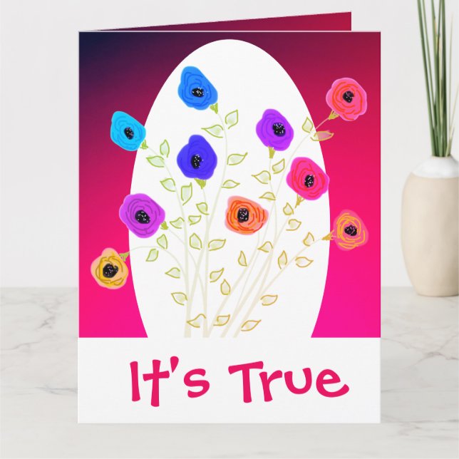 Tarjeta Feliz día de San Valentín (Anverso)