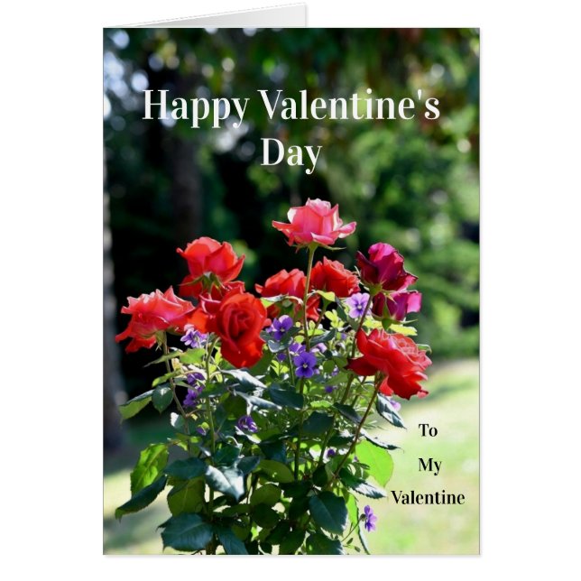 Tarjeta Feliz Día de San Valentín (Frente)