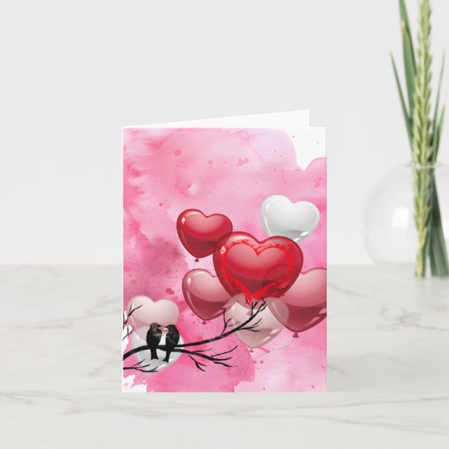 Tarjeta Feliz día de San Valentín (Anverso)