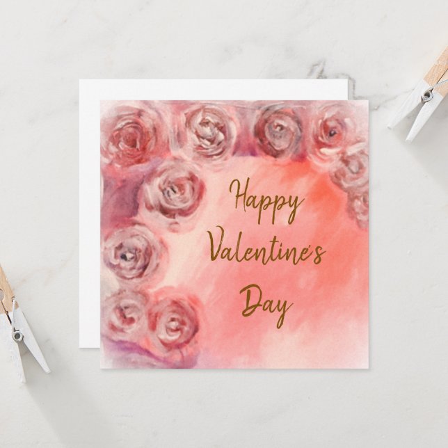 Tarjeta Feliz día de San Valentín (Anverso/Reverso In Situ)