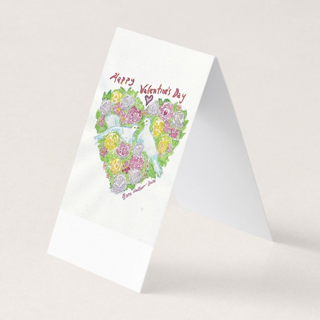Tarjeta Feliz Día de San Valentín (Anverso)