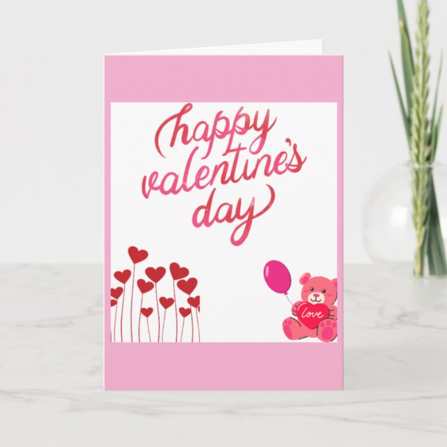 Tarjeta Feliz día de San Valentín (Anverso)