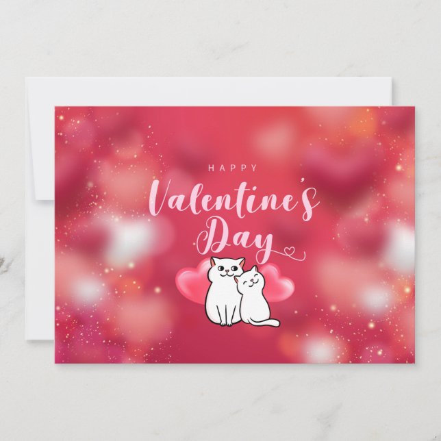 Tarjeta Feliz día de San Valentín (Anverso)