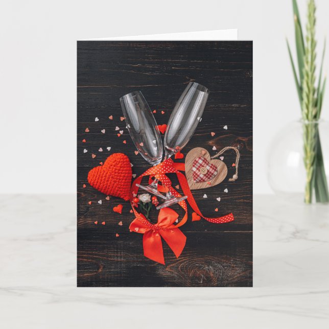 Tarjeta Feliz Día de San Valentín (Anverso)