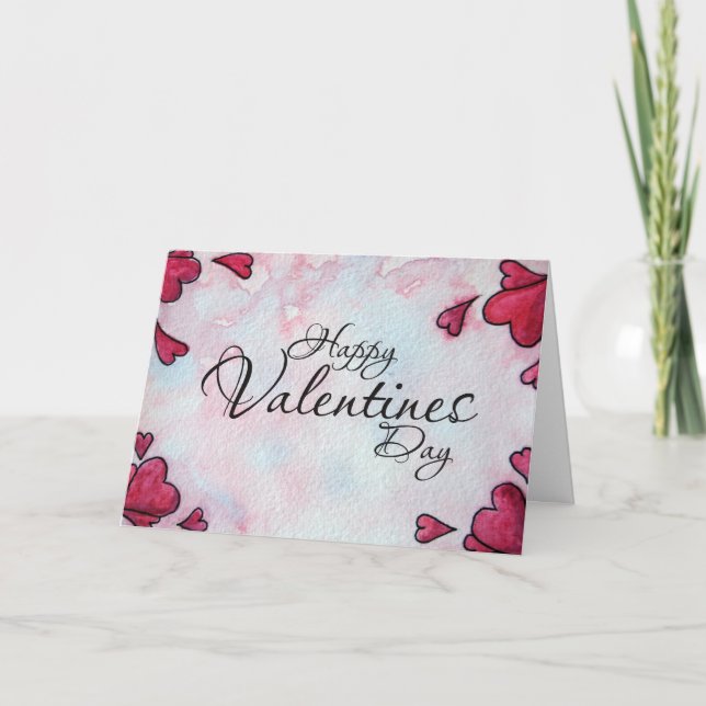 Tarjeta Feliz Día de San Valentín (Anverso)