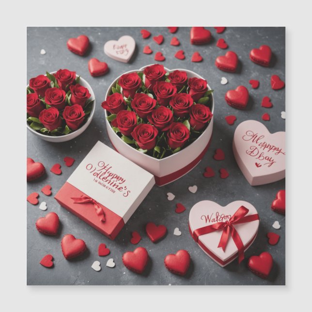 Tarjeta feliz día de San Valentín (Anverso)