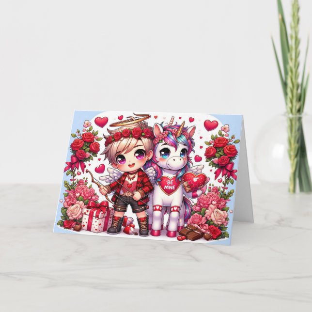 Tarjeta Feliz Día de San Valentín (Anverso)