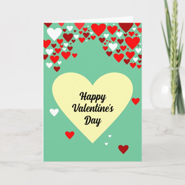 Tarjeta Feliz Día de San Valentín (Anverso)