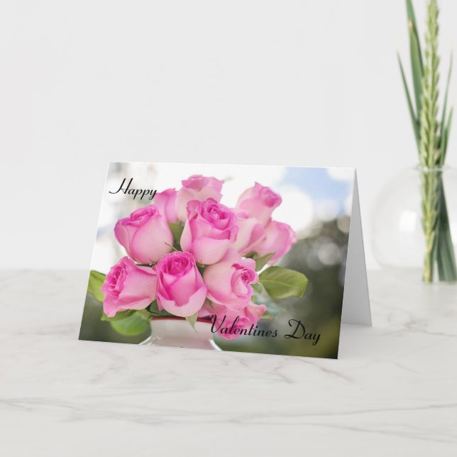 Tarjeta Feliz Día de San Valentín (Anverso)
