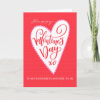 Feliz día de San Valentín a la futura mamá con gra