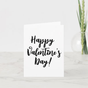 Tarjeta Feliz Día de San Valentín a la tipografía moderna