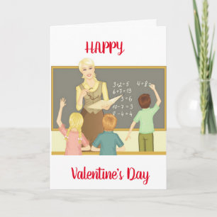 TARJETA **FELIZ DÍA DE SAN VALENTÍN A MI MAESTRO"