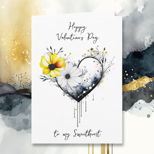 Tarjeta Feliz Día de San Valentín a mi querida