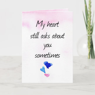 Tarjeta Feliz Día de San Valentín a una ex novia le ríe