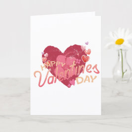 Tarjeta Feliz día de San Valentín - amor y abrazos