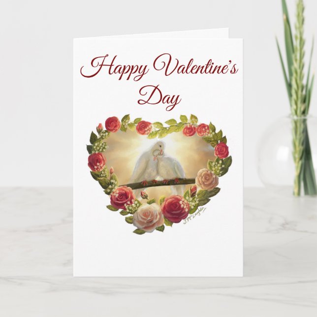 Tarjeta 'Feliz día de San Valentín' - Arte de Jenn (Anverso)