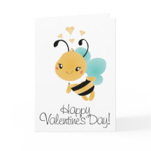 Feliz Día de San Valentín Bumblebee Amarillo Negro