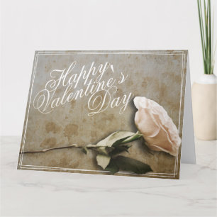Tarjeta Feliz día de San Valentín con Rosa