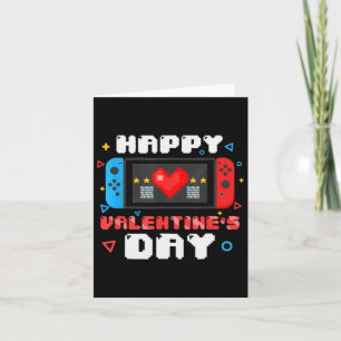 Tarjeta Feliz Día de San Valentín Controlador de videojueg