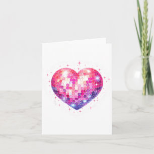 Tarjeta Feliz Día de San Valentín Coquette Nk Bola de Disc