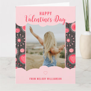 Tarjeta Feliz día de San Valentín Corazones rojos capricho