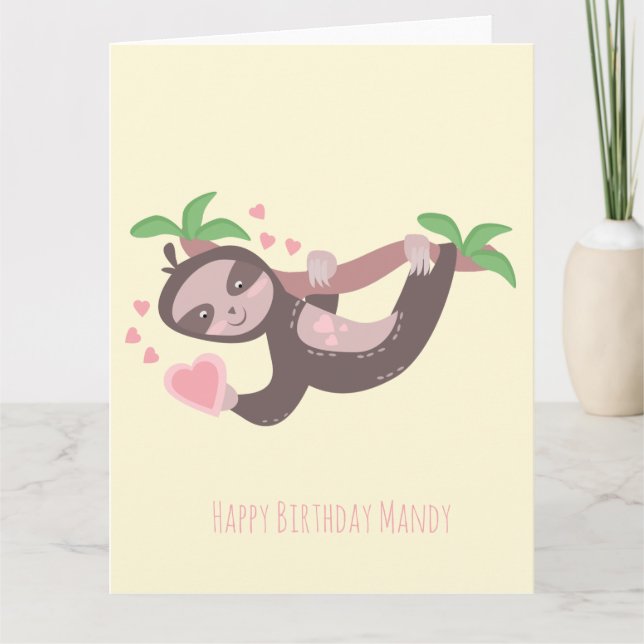 Tarjeta Feliz día de San Valentín Cumpleaños Corazones de  (Anverso)