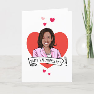Tarjeta Feliz Día de San Valentín de Kamala Harris