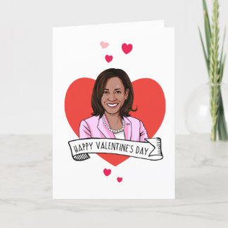 Tarjeta Feliz día de San Valentín de Kamala Harris