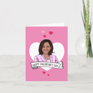 Tarjeta Feliz Día de San Valentín de Kamala Harris