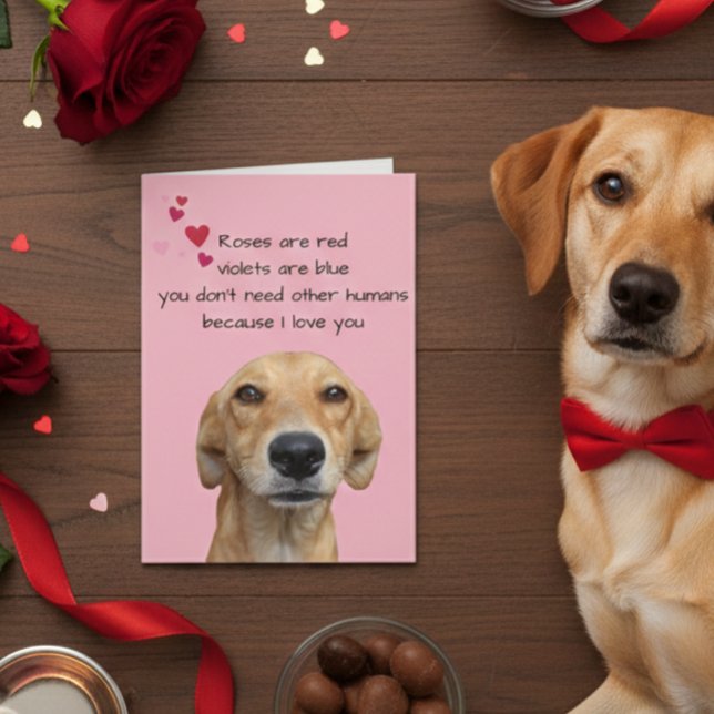 Tarjeta Feliz Día de San Valentín de los amantes del perro (Subido por el creador)