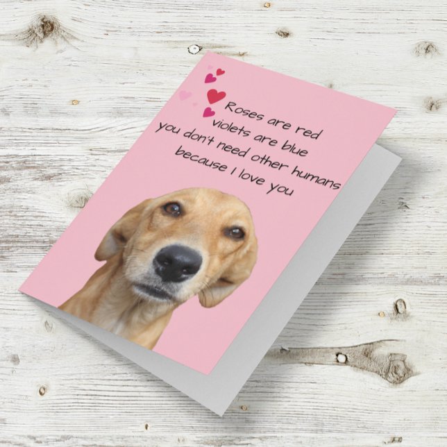 Tarjeta Feliz Día de San Valentín de los amantes del perro (Subido por el creador)
