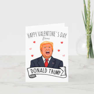 Tarjeta Feliz día de San Valentín de parte de Donald Trump
