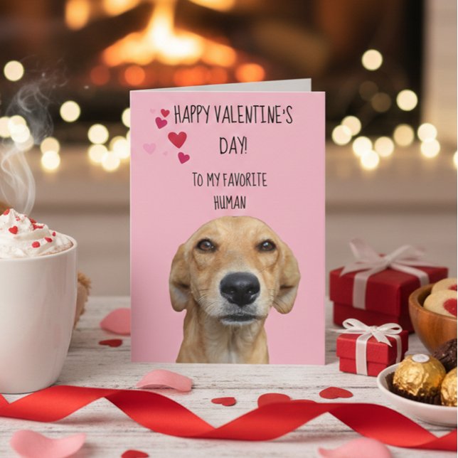 Tarjeta Feliz Día de San Valentín del perro (Subido por el creador)